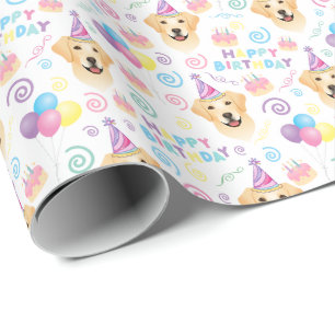 Labrador Retriever Birthday Wrapping Paper Geschenkpapier
