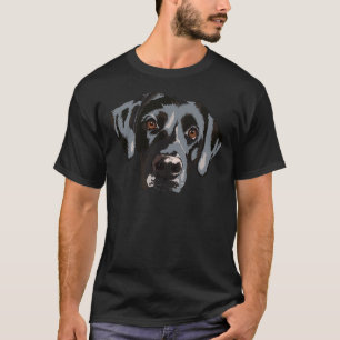Labrador Retriever Black Dog Breed Dog Portrait T-Shirt