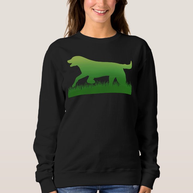 Labrador Retriever Black Lab Print Sweatshirt (Vorderseite)