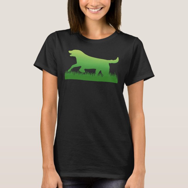 Labrador Retriever Black Lab Print T-Shirt (Vorderseite)