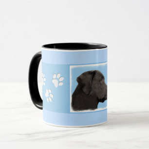 Labrador Retriever Black Painting Original Dog Art Tasse