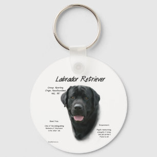 Labrador Retriever (blk) History Design Schlüsselanhänger