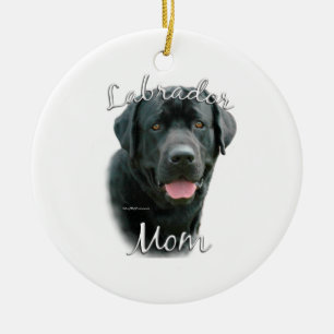 Labrador Retriever (blk) Mama 2 Keramik Ornament