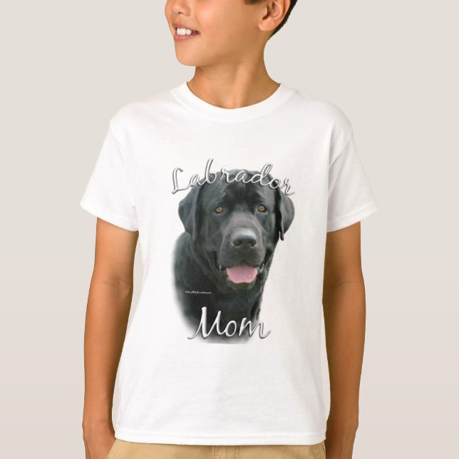 Labrador Retriever (blk) Mama 2 T-Shirt (Vorderseite)