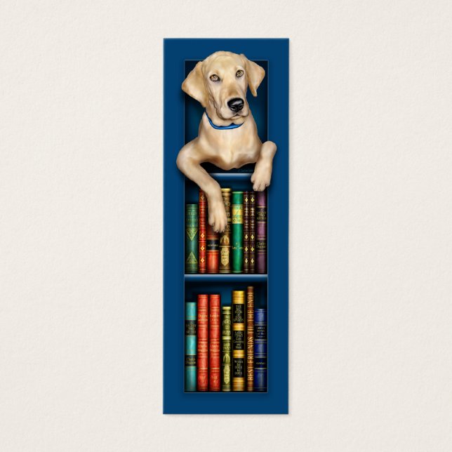 Labrador Retriever Blue Lesezeichen (Vorderseite)