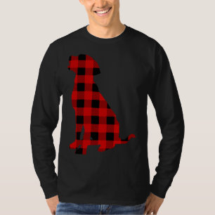 Labrador Retriever Buffalo Karierter Weihnachtshun T-Shirt