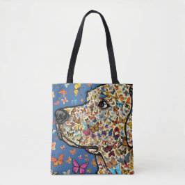 Labrador Retriever Butterfly Dog Art | Yellow Lab