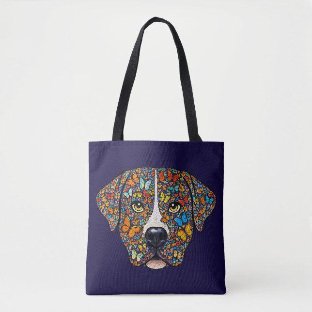 Labrador Retriever Butterfly Kaleidoscope Portrait (Vorderseite)