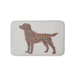 Labrador Retriever Butterfly Silhouette Dog Lover Badematte