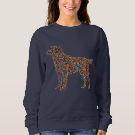 Labrador Retriever Butterfly Silhouette Dog Lover Sweatshirt