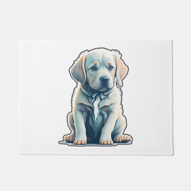 Labrador Retriever Calm Puppy Fußmatte (Vorderseite)