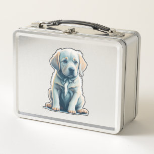 Labrador Retriever Calm Puppy Metall Brotdose