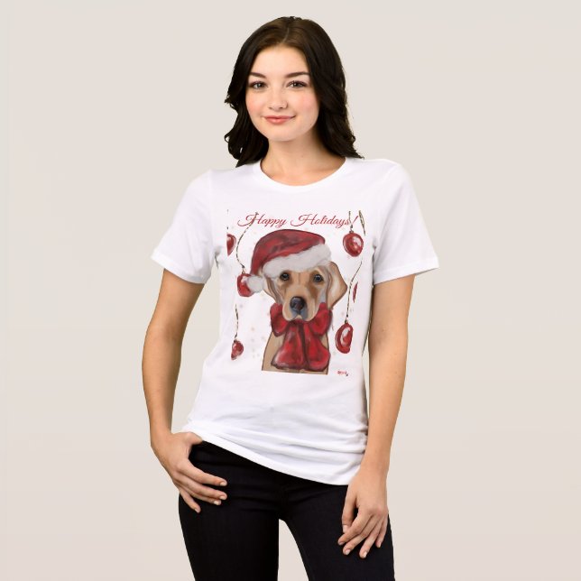 Labrador Retriever  Canvas Print Tri-Blend Shirt (Vorderseite voll)