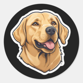 Labrador Retriever Cartoon Aufkleber