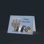 Labrador Retriever Chanukah Card Menorah Dreidel Feiertagskarte<br><div class="desc">Familie und Freunde während der Chanukah Saison zu erinnern ist eine wunderbare Möglichkeit, in Touch mit den Menschen behalten, die Sie Liebe und kümmern sich. Ich habe diese Chanukah-Karten mit Liebe und Sorgfalt erstellt, und ich bin sicher, jeder, der Lieben Hunde wird sich freuen, sie zu erhalten. Sie haben die...</div>