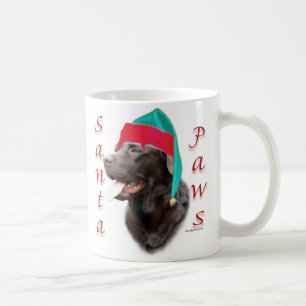 Labrador Retriever (choc) Santa Paws Tasse