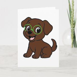 Labrador Retriever Chocolate Lab Cartoon Karte