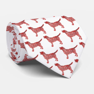Labrador Retriever Christmas Hund Silhouette White Krawatte
