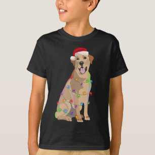 Labrador Retriever Christmas Lights Xmas Hund Love T-Shirt