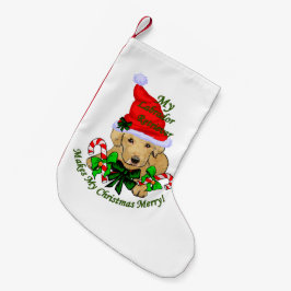Labrador Retriever Christmas Merry Kleiner Weihnachtsstrumpf