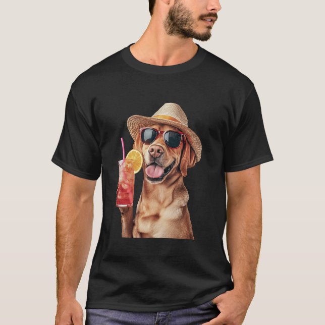 Labrador Retriever Cocktail T-Shirt (Vorderseite)