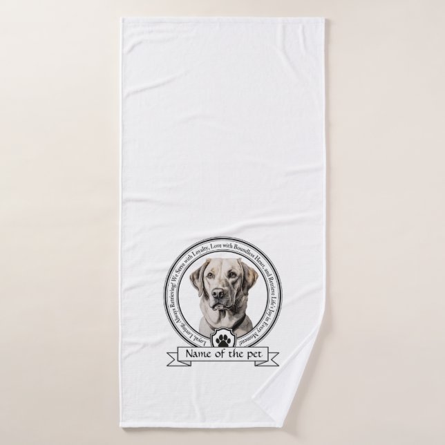 Labrador Retriever Credo Badehandtuch (Badehandtuch)