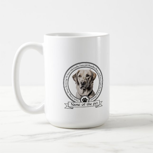 Labrador Retriever Credo Kaffeetasse (Links)