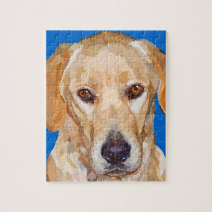 Labrador retriever, das Puzzlespiel malt Puzzle