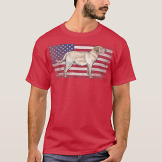 Labrador Retriever Dog 4. Juli Shirt Amerikaner