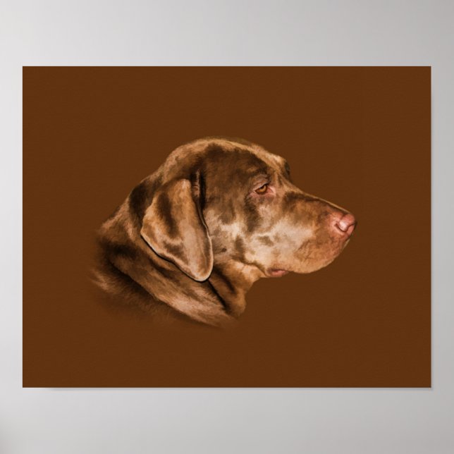 Labrador Retriever Dog, anpassbar Poster (Vorne)