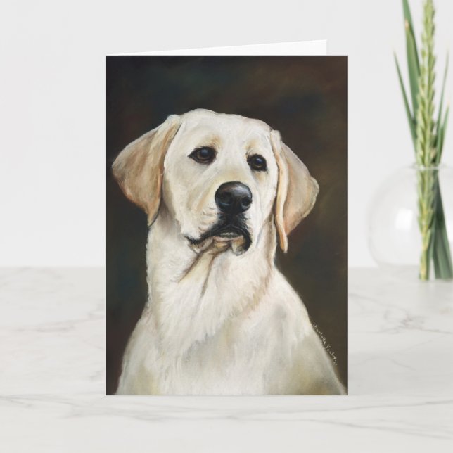 Labrador Retriever Dog Art Grußkarte Karte (Vorderseite)