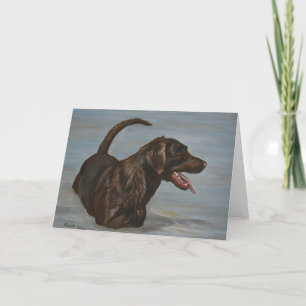 Labrador Retriever Dog Art Grußkarte Karte