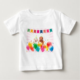 Labrador Retriever Dog Balloons Geburtstag Baby T-shirt