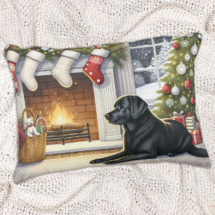 Labrador Retriever Dog Christmas Holiday Zierkissen