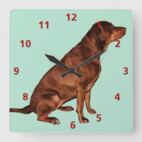 Labrador Retriever Dog Clock Customizable
