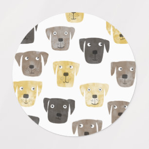 Labrador Retriever Dog Etiketten