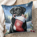 Labrador Retriever Dog Festive Christmas Pet Kissen<br><div class="desc">Das Labrador Retriever Weihnachtskissen - das ist die perfekte Ergänzung zu Ihrer Feriendekoration! Diese Kissen sind in schwarzem, gelbem oder schokoladenbraunem Labrador erhältlich und sind ein Muss für jeden Hundefreund. Wählen Sie aus gemütlichen Kaminszenen, fröhlichen Welpen im Schnee oder festlichen Hunden, um Ihren Lebensraum warm und einladend zu machen. Diese...</div>