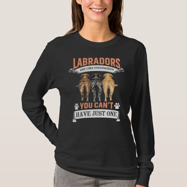 Labrador Retriever Dog Funny T-Shirt (Vorderseite)
