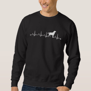 Labrador Retriever Dog Heartbeat Ekg Mama Sweatshirt