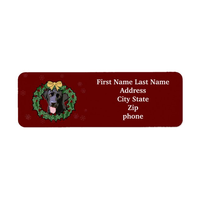 Labrador Retriever Dog: Labrador Dog für Weihnacht (Vorne)