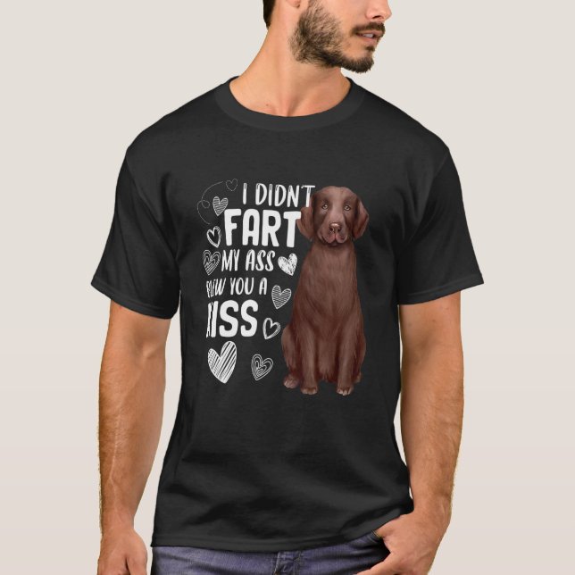 Labrador Retriever Dog Niedliche Furz Blew Kiss T-Shirt (Vorderseite)