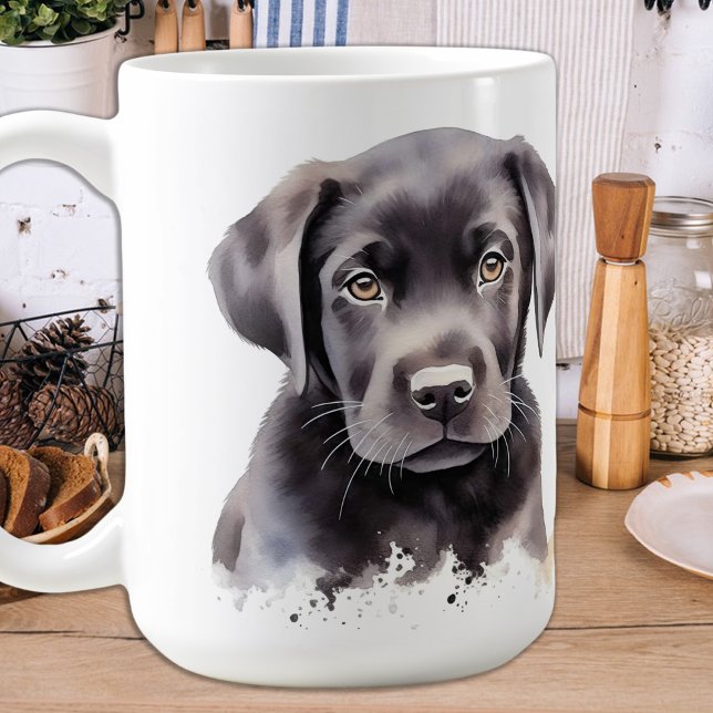 Labrador Retriever Dog Niedliche Wasserfarbenpuppe Tasse (Von Creator hochgeladen)