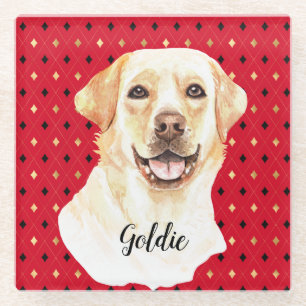 Labrador Retriever Dog Personalisiert Glasuntersetzer