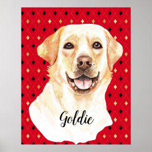 Labrador Retriever Dog Personalisiert Poster