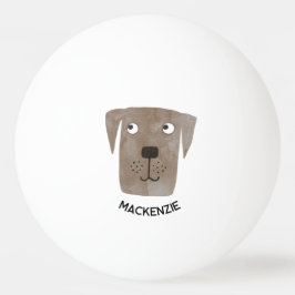 Labrador Retriever Dog Personalisiert Tischtennisball