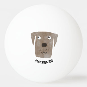 Labrador Retriever Dog Personalisiert Tischtennisball