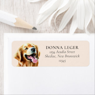 Labrador Retriever Dog Personalisierte Adresse