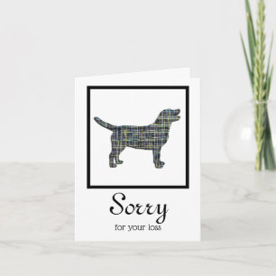 Labrador Retriever Dog Pet Sympathie Card Karte