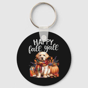 Labrador Retriever Dog Pumpkin Gewürz Happy Fall Y Schlüsselanhänger