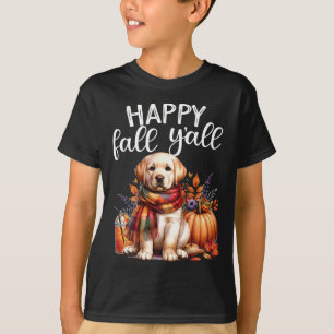 Labrador Retriever Dog Pumpkin Gewürz Happy Fall Y T-Shirt